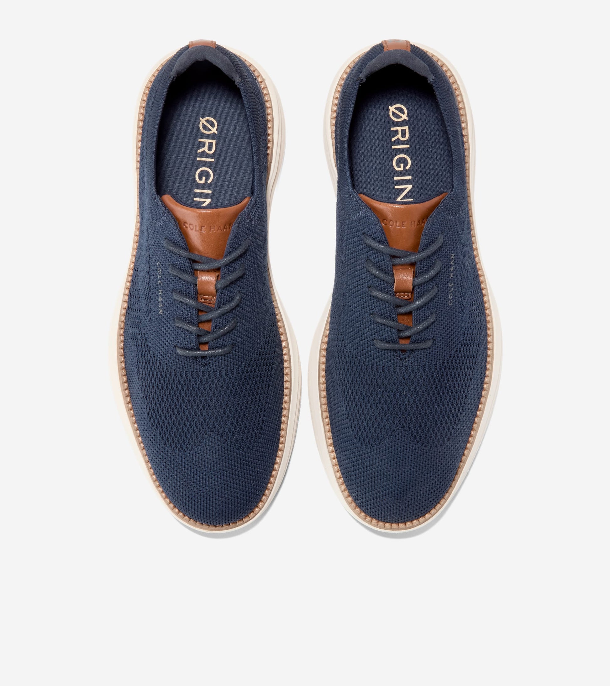 Men's ØriginalGrand Horizon Stitchlite™ Wingtip Oxfords in Blue | Cole Haan