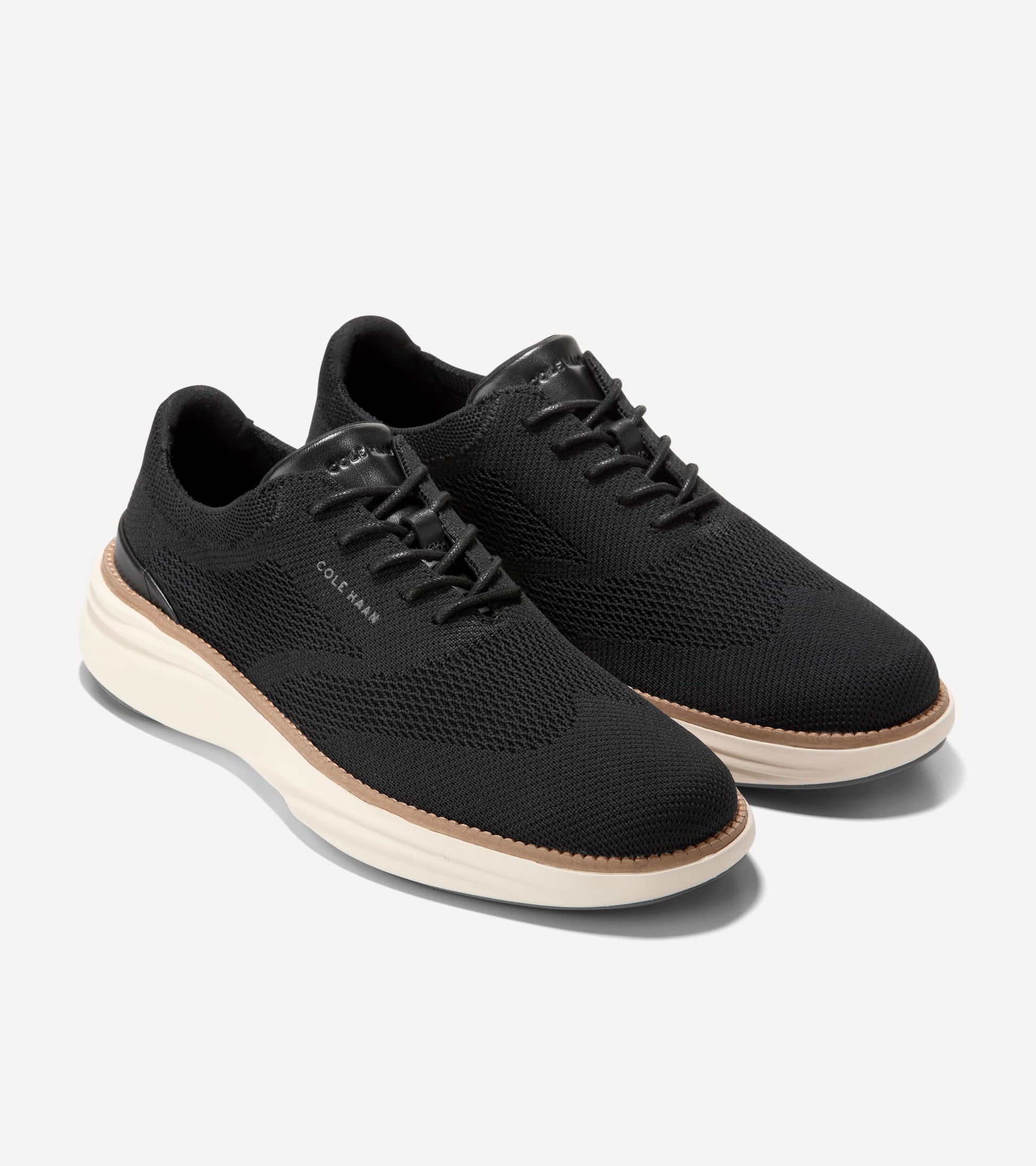 Men's ØriginalGrand Horizon Stitchlite™ Wingtip Oxfords in Black | Cole Haan