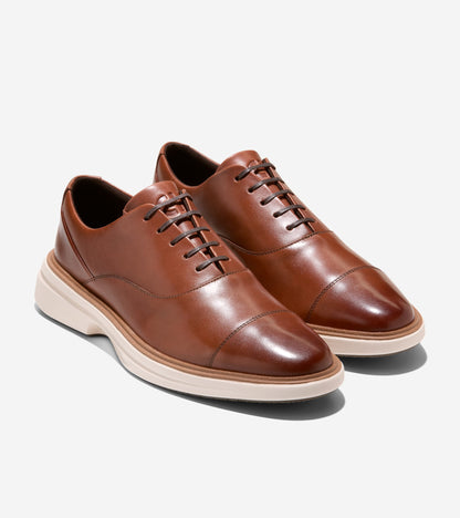 Men's ØriginalGrand CitySpectre Cap Toe Oxfords in Brown | Cole Haan
