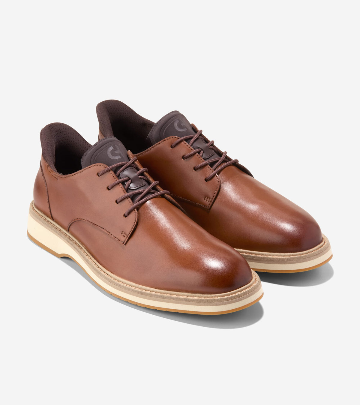 Men's Mansfield Grand Plain Toe Quick-On Oxfords in Brown | Cole Haan
