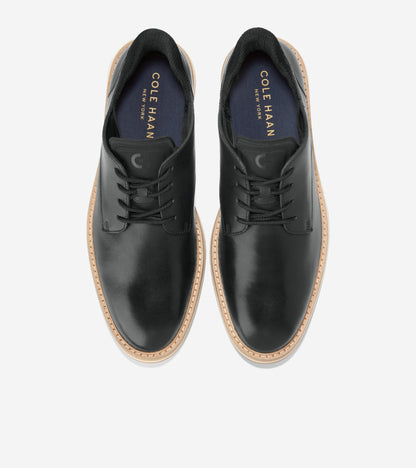 Men's Mansfield Grand Plain Toe Quick-On Oxfords in Black | Cole Haan