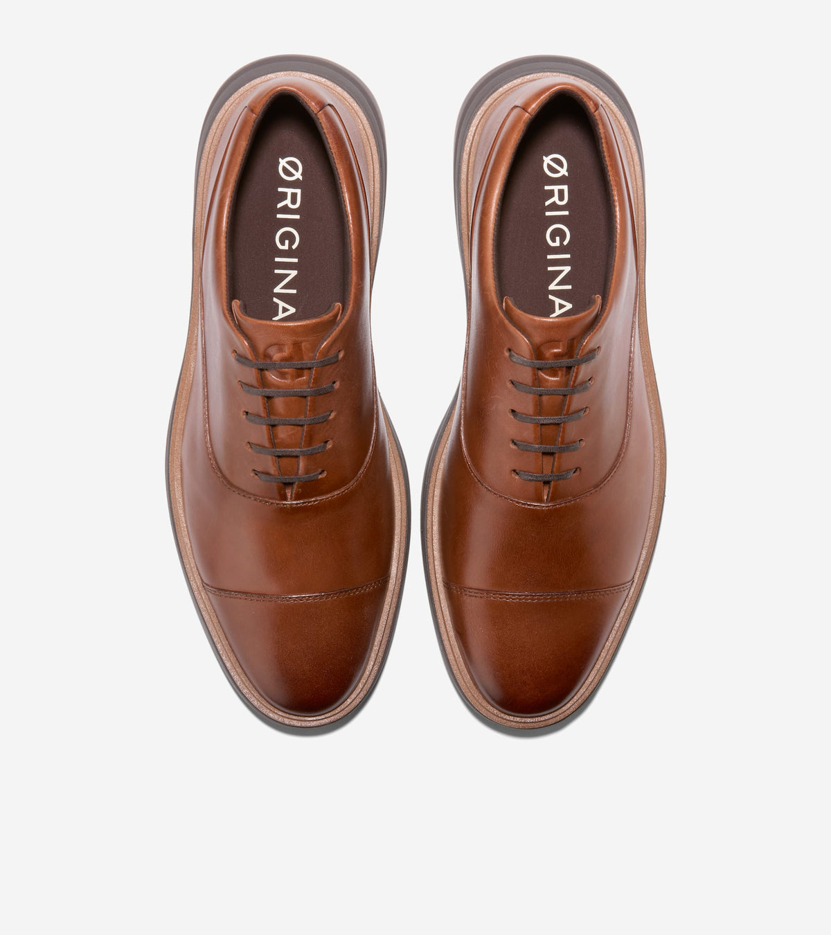 Men's ØriginalGrand CitySpectre Cap Toe Oxfords in Brown | Cole Haan