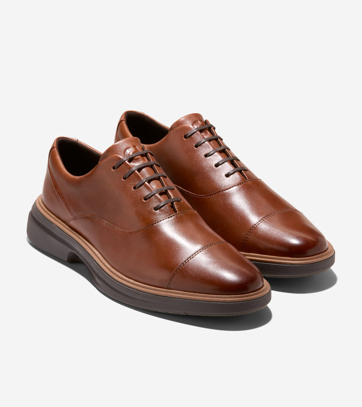 Men's ØriginalGrand CitySpectre Cap Toe Oxfords in Brown | Cole Haan
