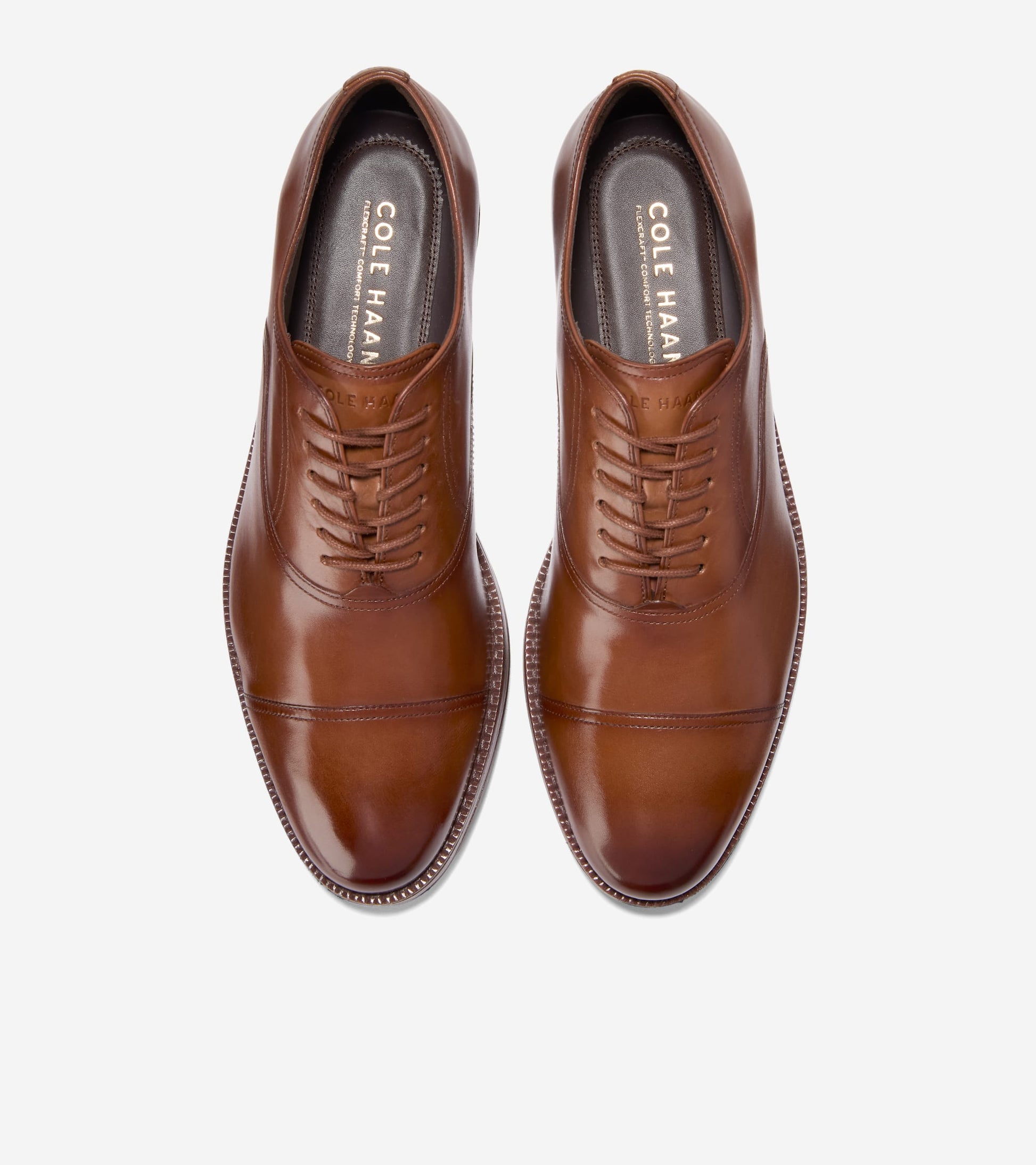 Men's Ledley Grand Cap Toe Oxfords in Brown | Cole Haan