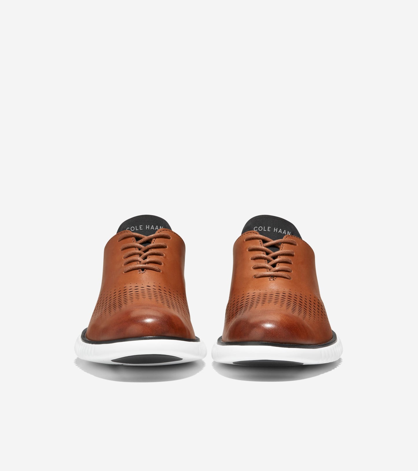 Men's 2.ZERØGRAND Laser Wingtip Oxfords in Brown | Cole Haan