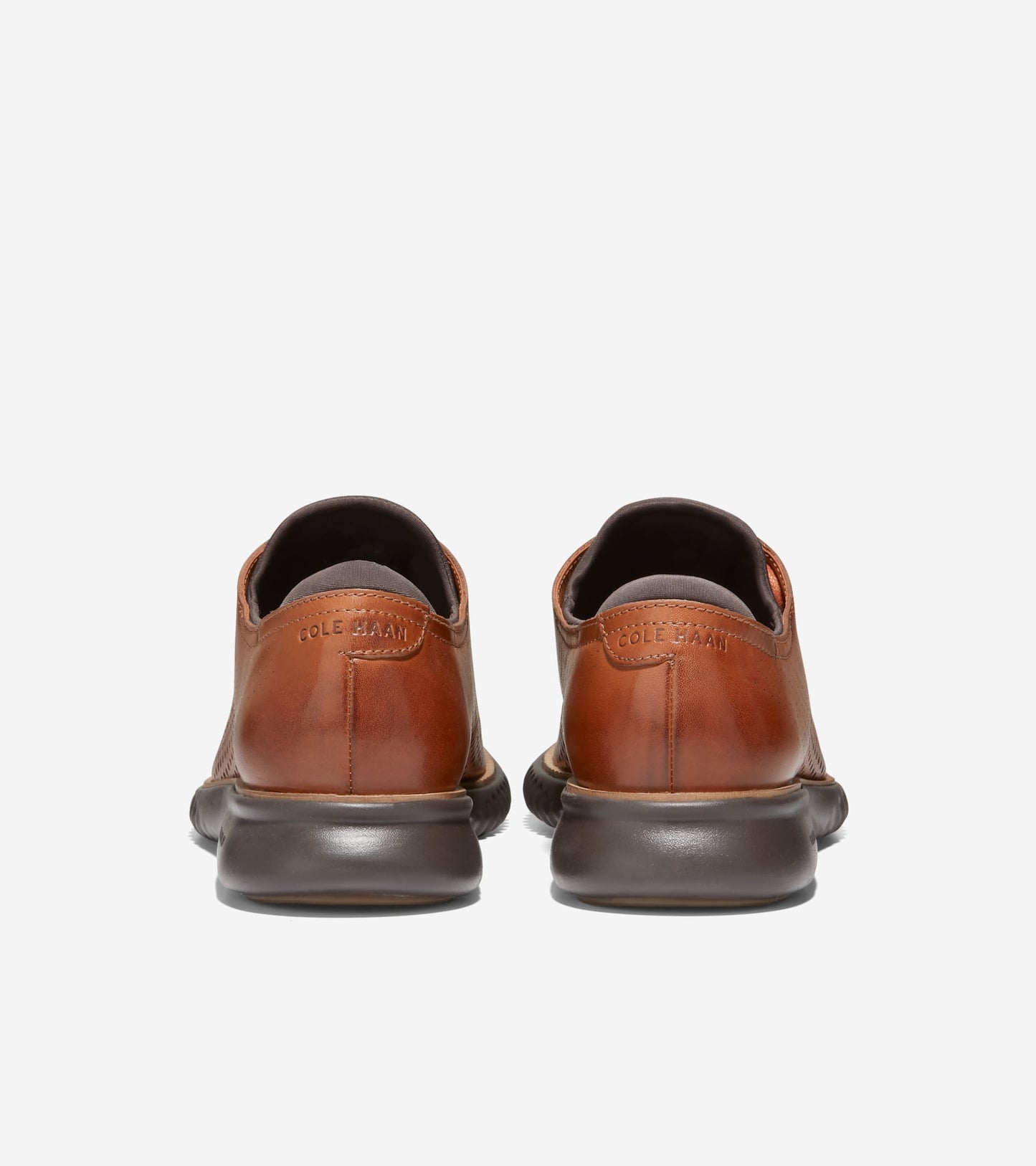 Men's 2.ZERØGRAND Laser Wingtip Oxfords in Brown | Cole Haan
