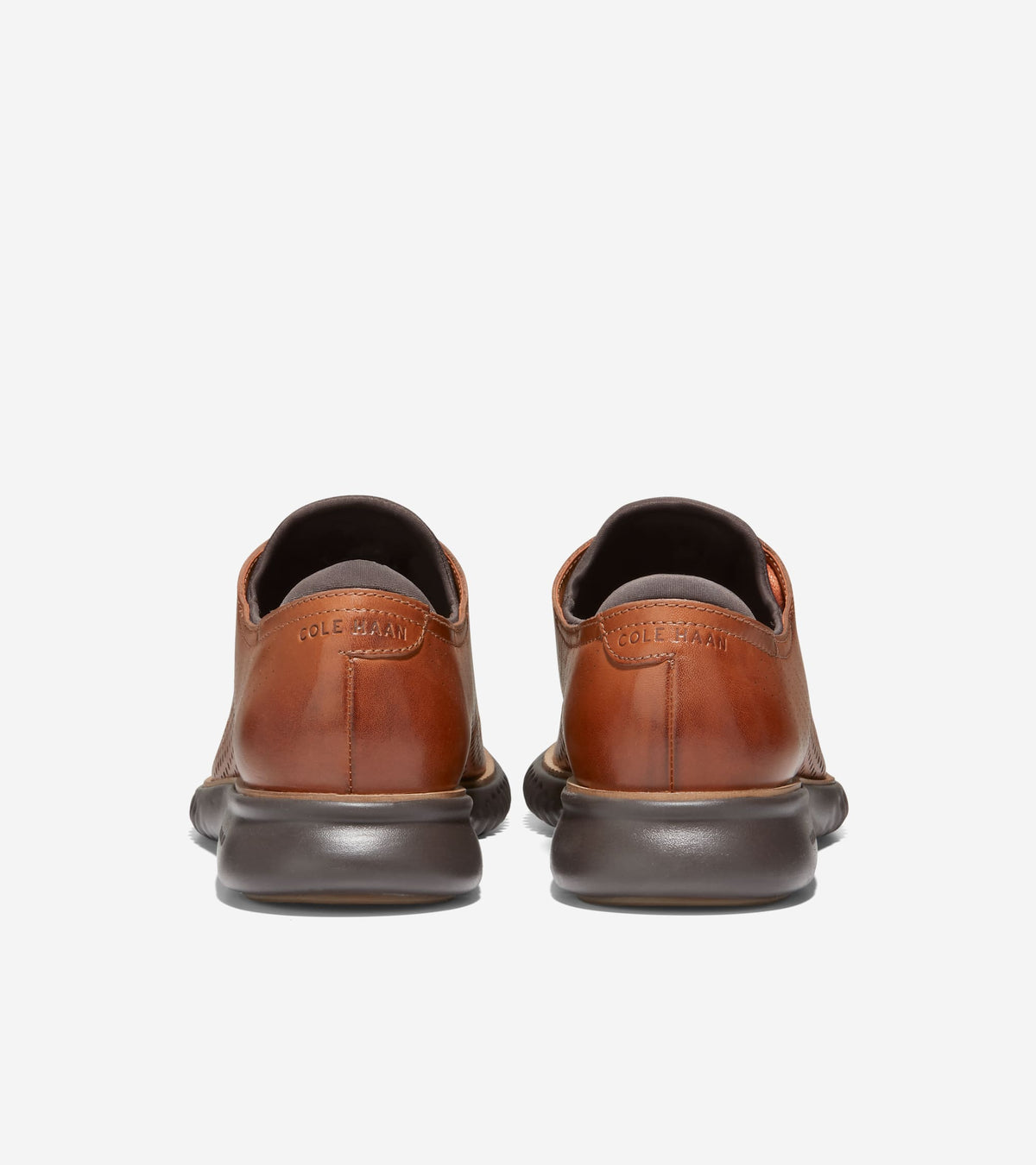 Men's 2.ZERØGRAND Laser Wingtip Oxfords in Brown | Cole Haan