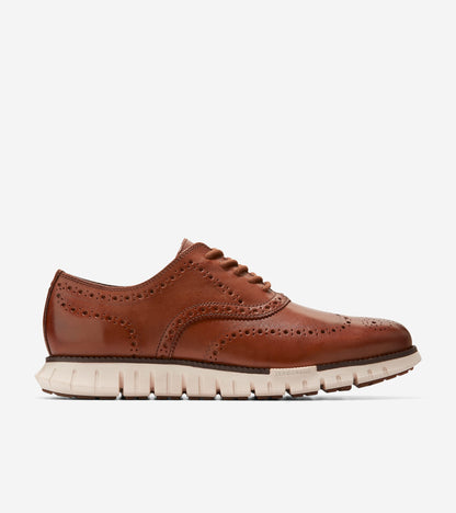 Men's ZERØGRAND Remastered Wingtip Oxfords in Brown | Cole Haan