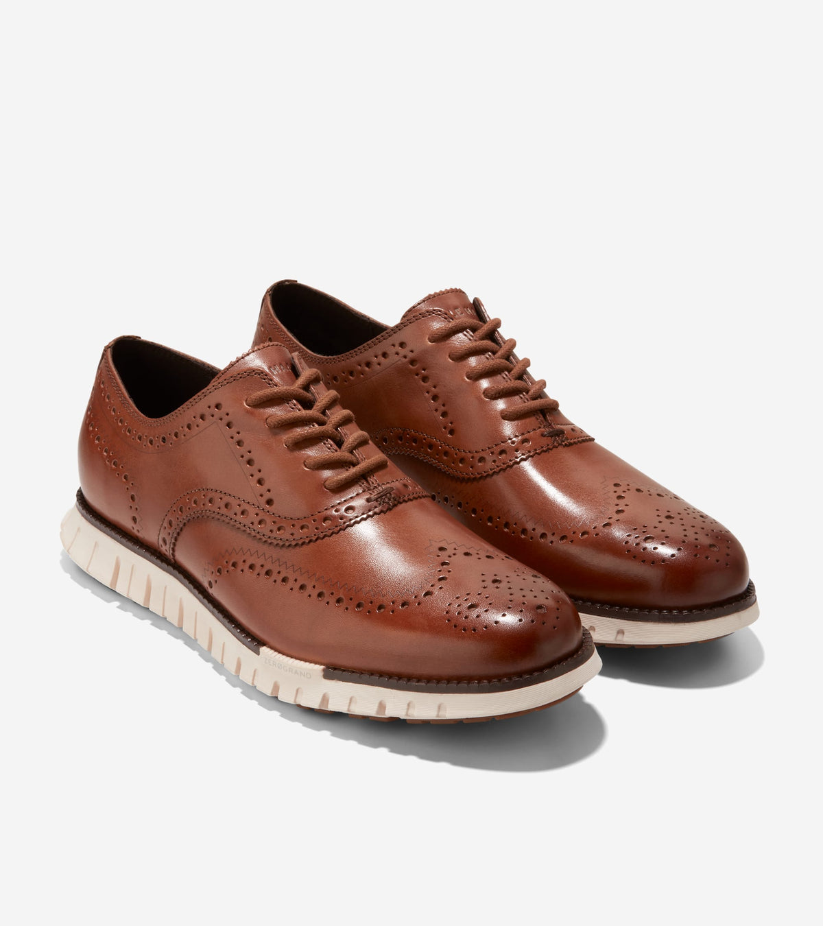 Men's ZERØGRAND Remastered Wingtip Oxfords in Brown | Cole Haan
