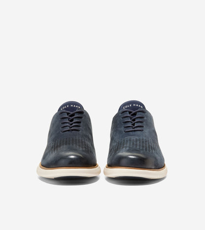 Men's 2.ZERØGRAND Laser Wingtip Oxfords in Blue | Cole Haan
