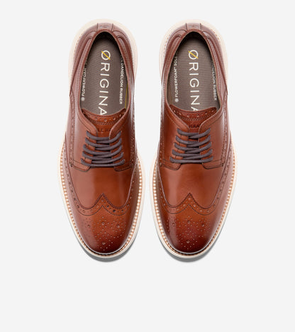 Men's ØriginalGrand Remastered Wingtip Oxfords in Brown | Cole Haan