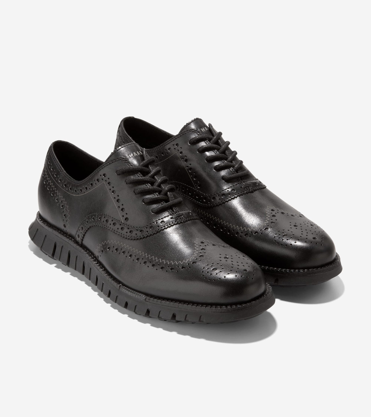 Men's ZERØGRAND Remastered Wingtip Oxfords in Black | Cole Haan