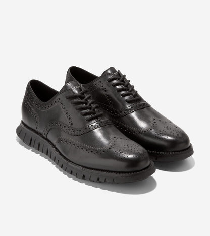 Men's ZERØGRAND Remastered Wingtip Oxfords in Black | Cole Haan
