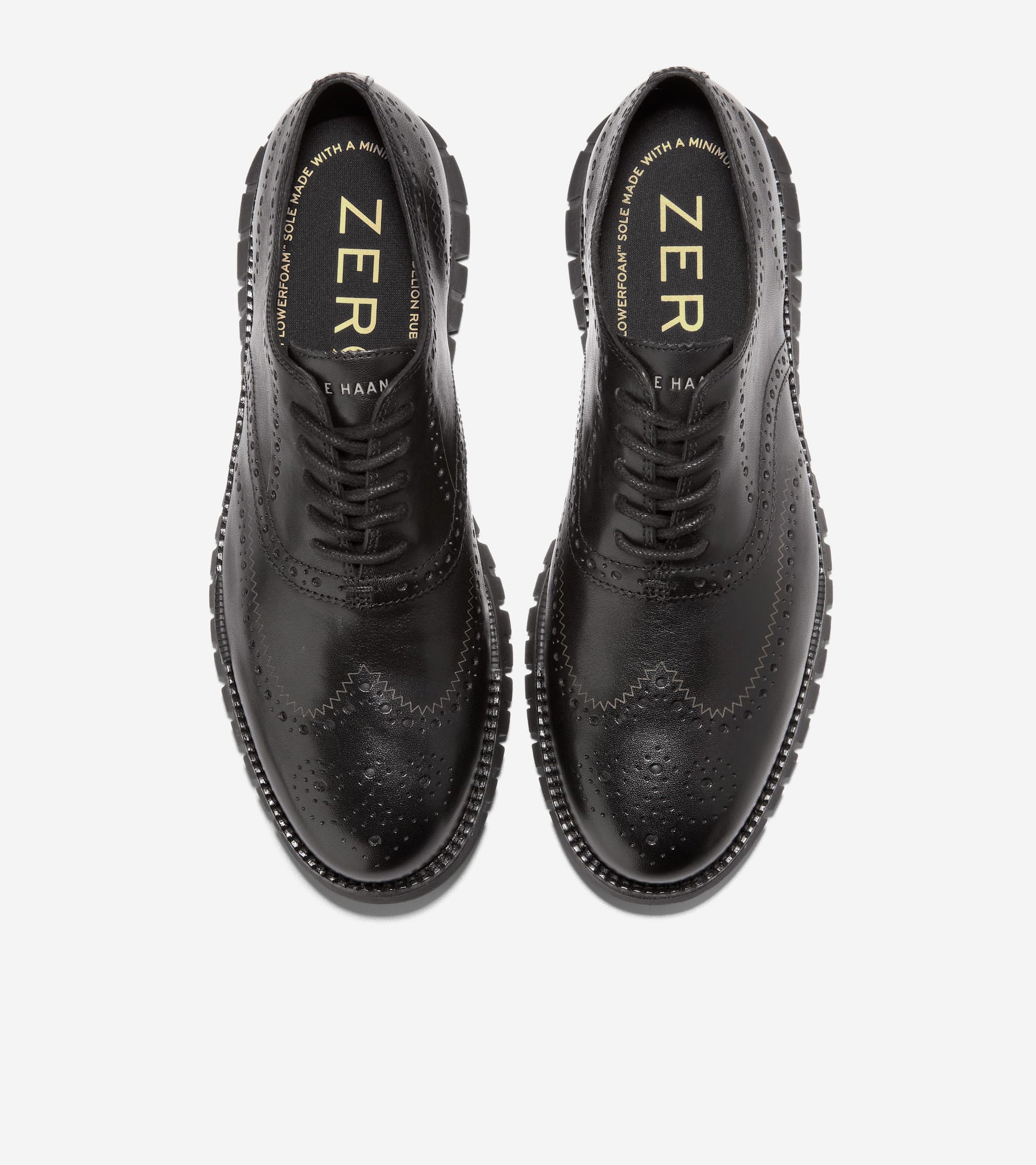 Men's ZERØGRAND Remastered Wingtip Oxfords in Black | Cole Haan