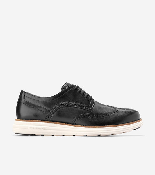 Men's ØriginalGrand Remastered Wingtip Oxfords in Black | Cole Haan