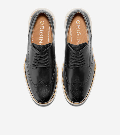 Men's ØriginalGrand Remastered Wingtip Oxfords in Black | Cole Haan