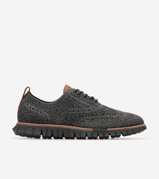 Men's ZERØGRAND Remastered Stitchlite™ Wingtip Oxfords in Grey | Cole Haan