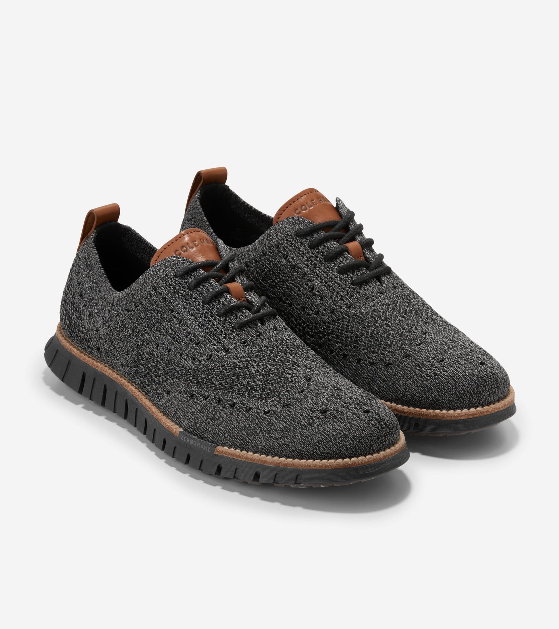 Men's ZERØGRAND Remastered Stitchlite™ Wingtip Oxfords in Grey | Cole Haan