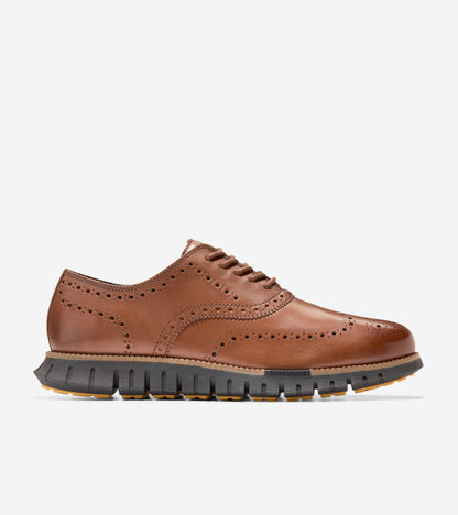Men's ZERØGRAND Remastered Wingtip Oxfords in Brown | Cole Haan