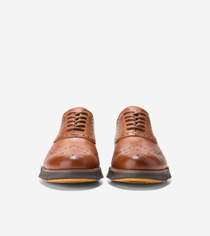 Men's ZERØGRAND Remastered Wingtip Oxfords in Brown | Cole Haan