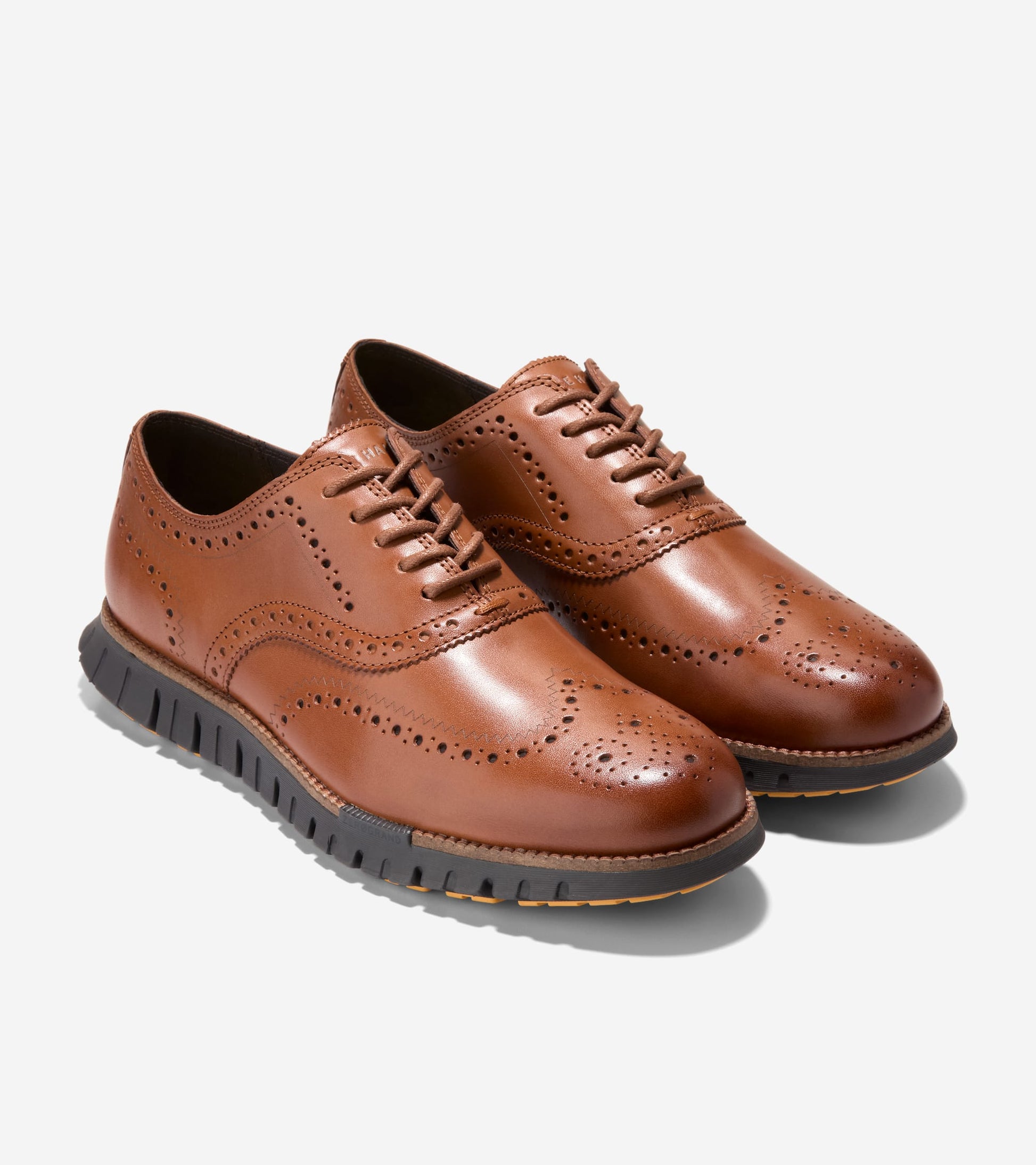 Men's ZERØGRAND Remastered Wingtip Oxfords in Brown | Cole Haan
