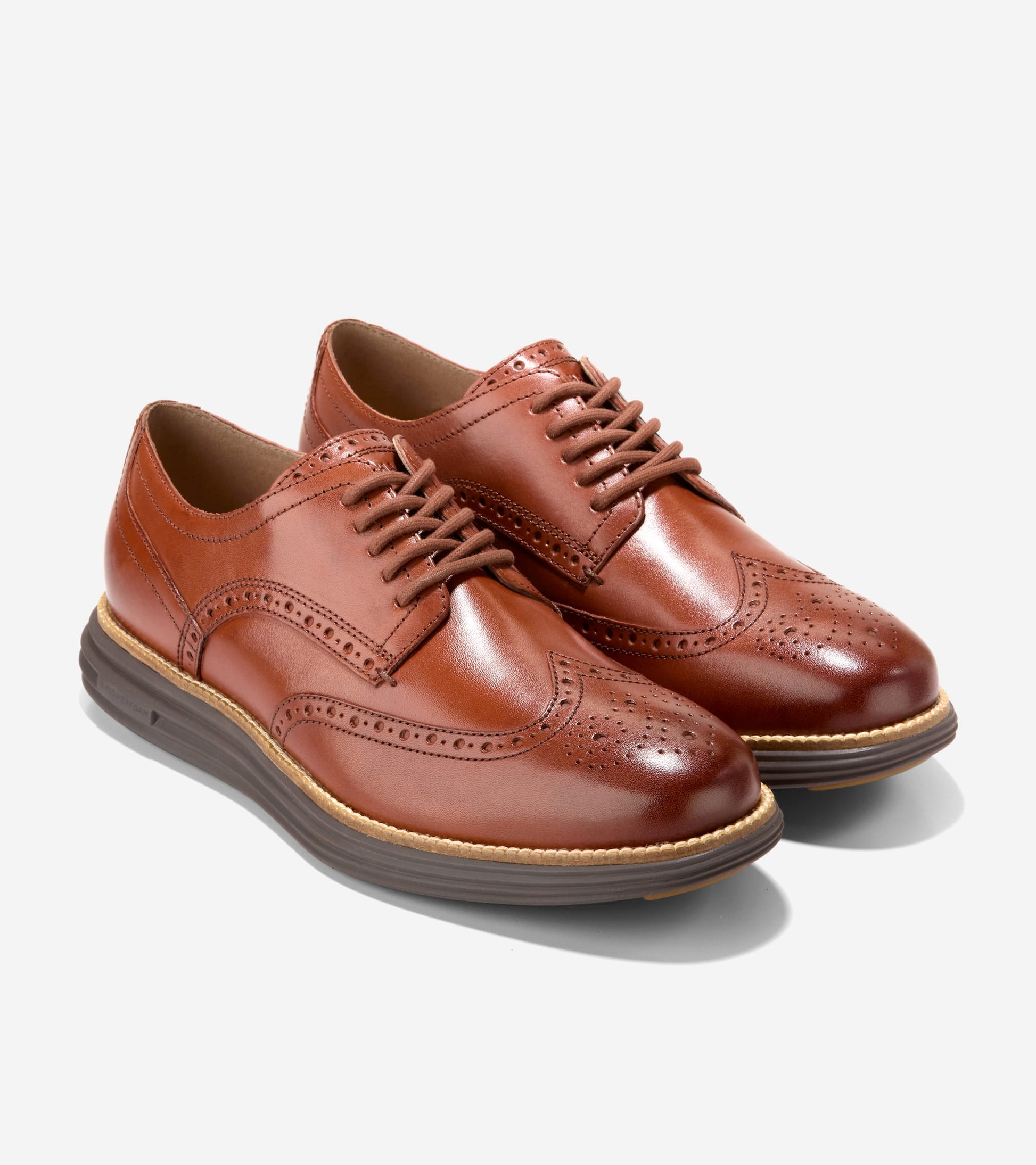 Men's ØriginalGrand Remastered Wingtip Oxfords in Brown | Cole Haan