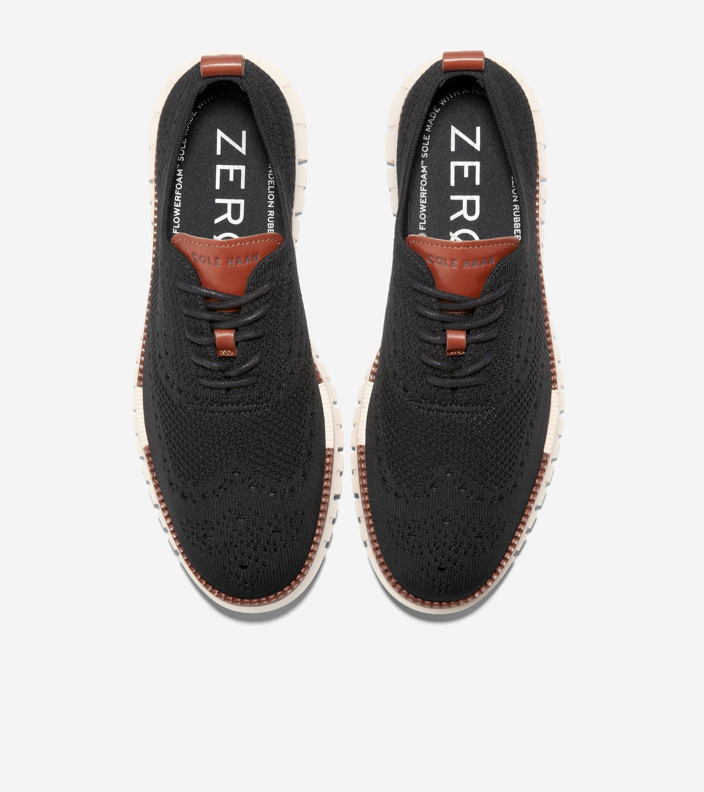 Men's ZERØGRAND Remastered Stitchlite™ Wingtip Oxfords in Black | Cole Haan