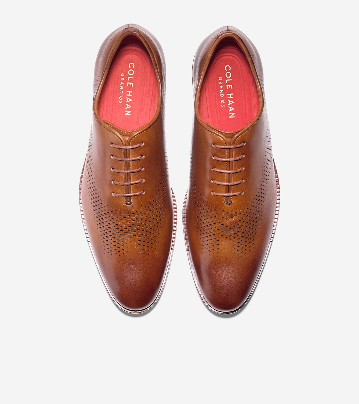 Men's Washington Grand Laser Wingtip Oxfords in Brown | Cole Haan
