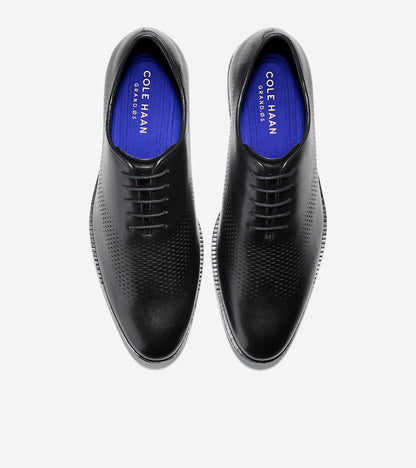 Men's Washington Grand Laser Wingtip Oxfords in Black | Cole Haan