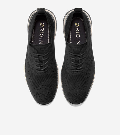 Men's ØriginalGrand Energyweave Stitchlite™ Wingtip Oxfords in Black | Cole Haan