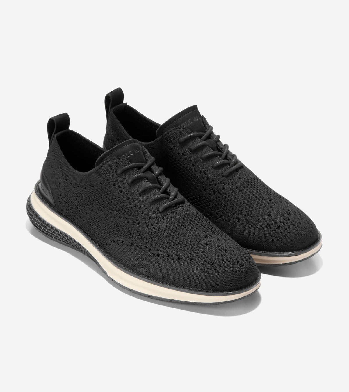 Men's ØriginalGrand Energyweave Stitchlite™ Wingtip Oxfords in Black | Cole Haan