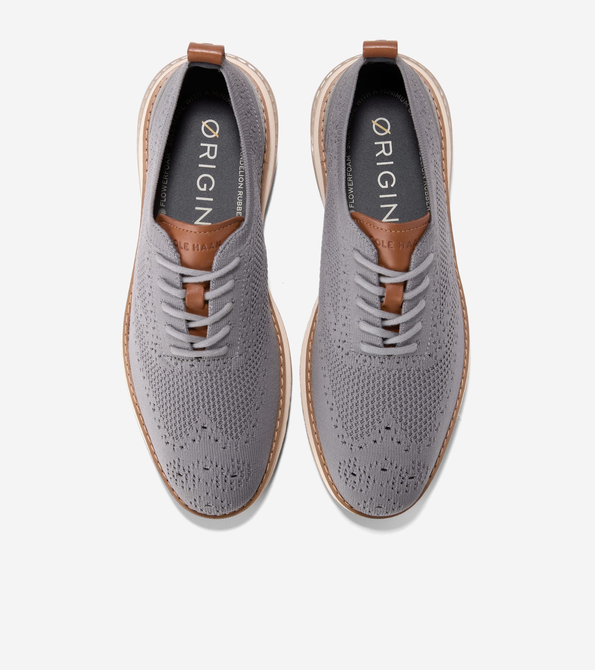 Men's ØriginalGrand Energyweave Stitchlite™ Wingtip Oxfords in Grey | Cole Haan