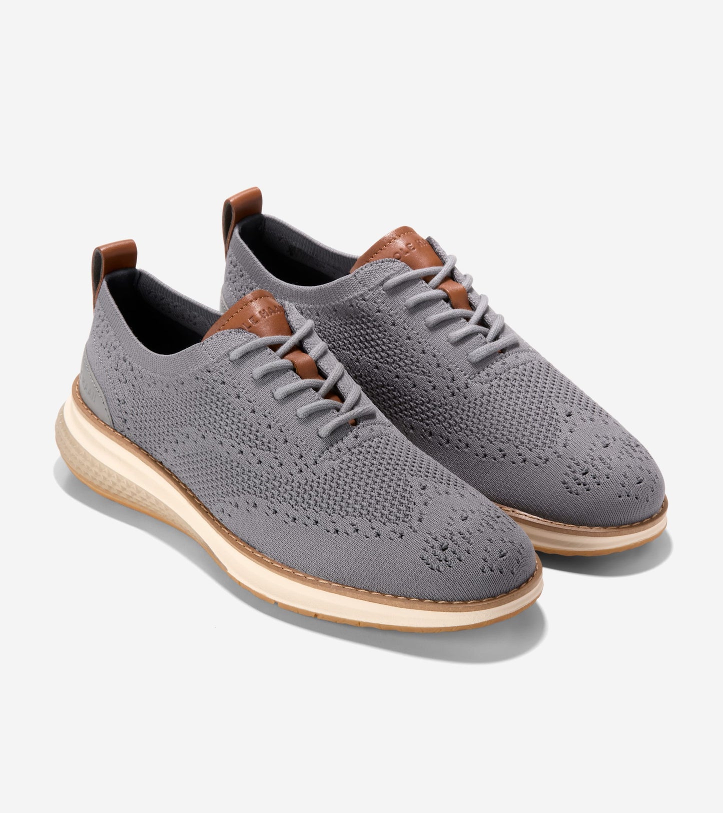 Men's ØriginalGrand Energyweave Stitchlite™ Wingtip Oxfords in Grey | Cole Haan
