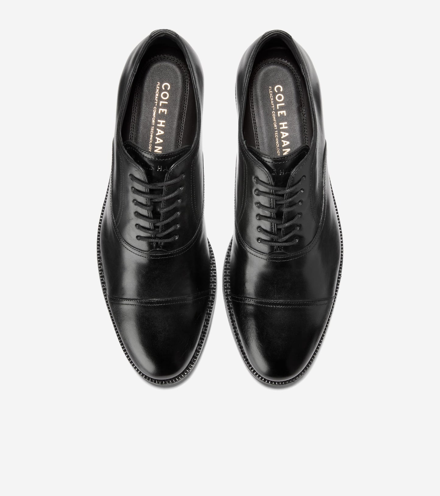 Men's Ledley Grand Cap Toe Oxfords in Black | Cole Haan