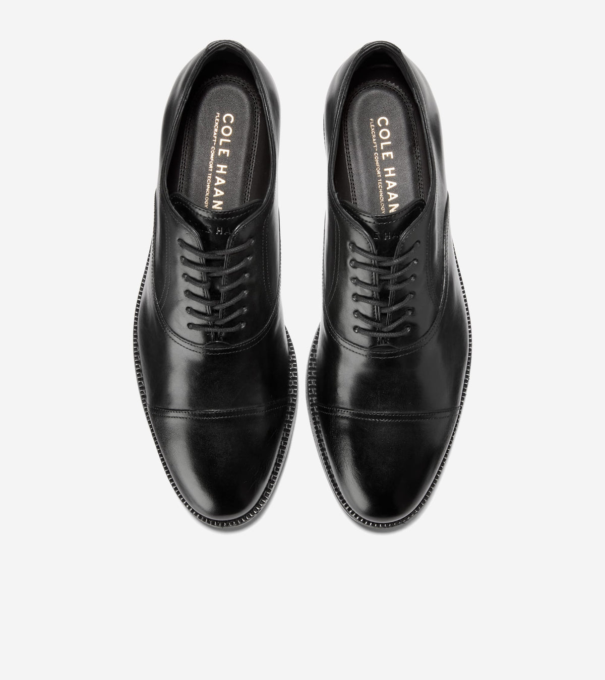 Men's Ledley Grand Cap Toe Oxfords in Black | Cole Haan