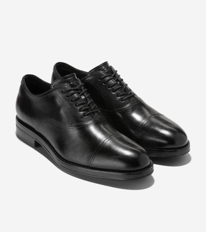 Men's Ledley Grand Cap Toe Oxfords in Black | Cole Haan