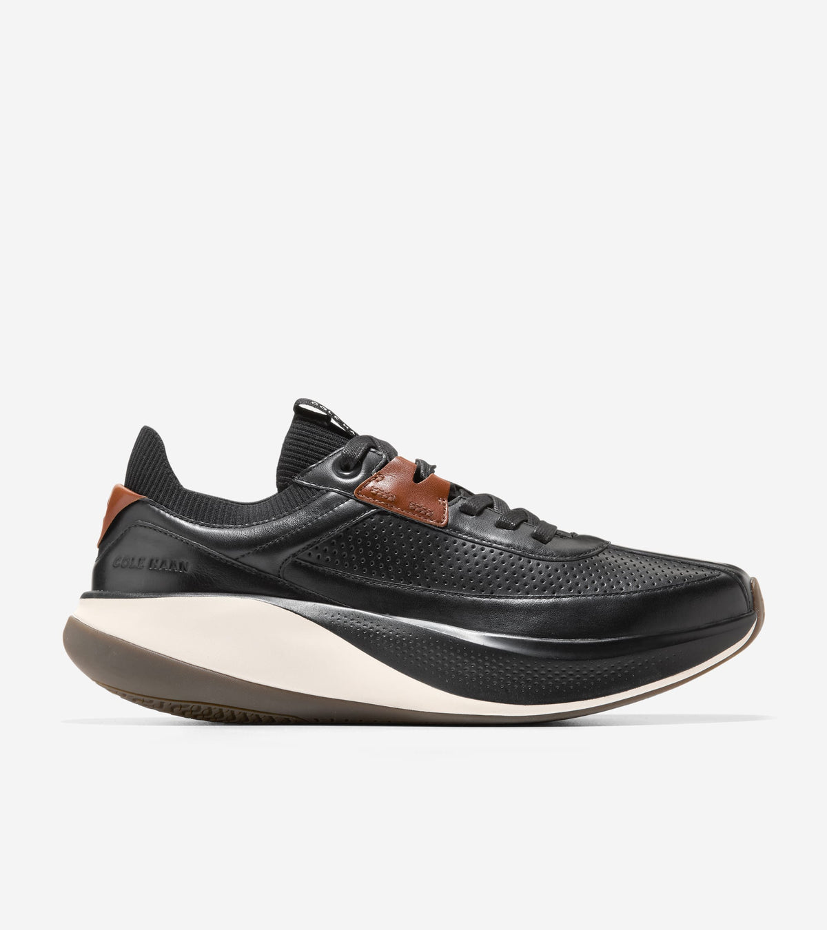 Men's GrandPrø All-Day Leather Running Shoes in Black | Cole Haan