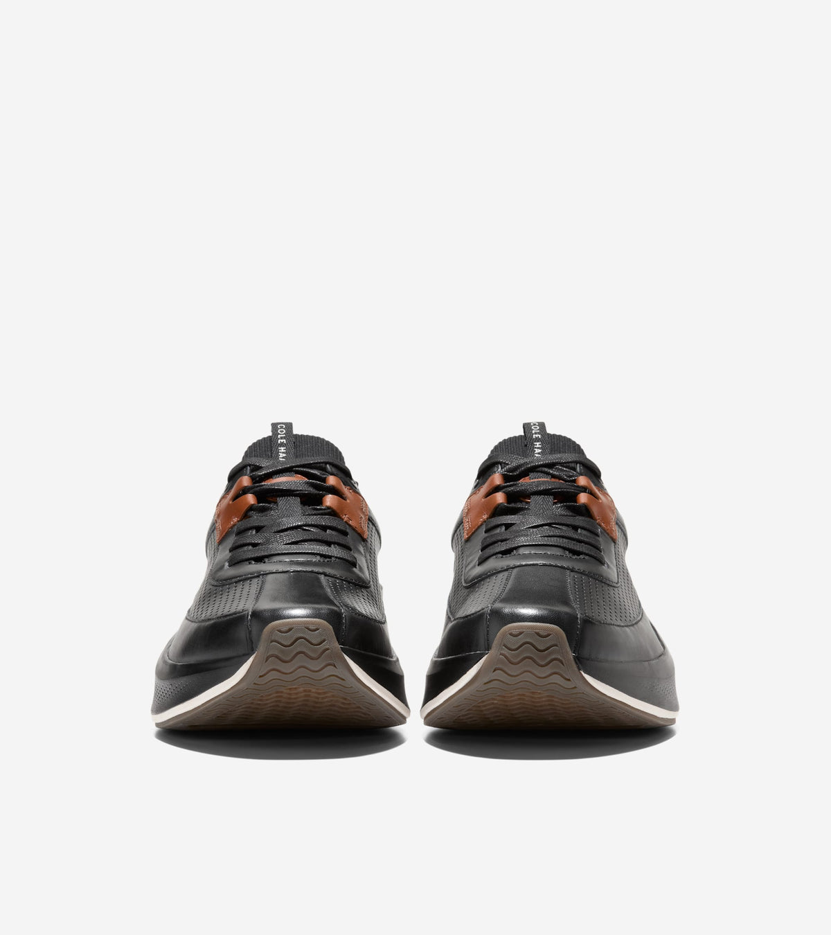 Men's GrandPrø All-Day Leather Running Shoes in Black | Cole Haan