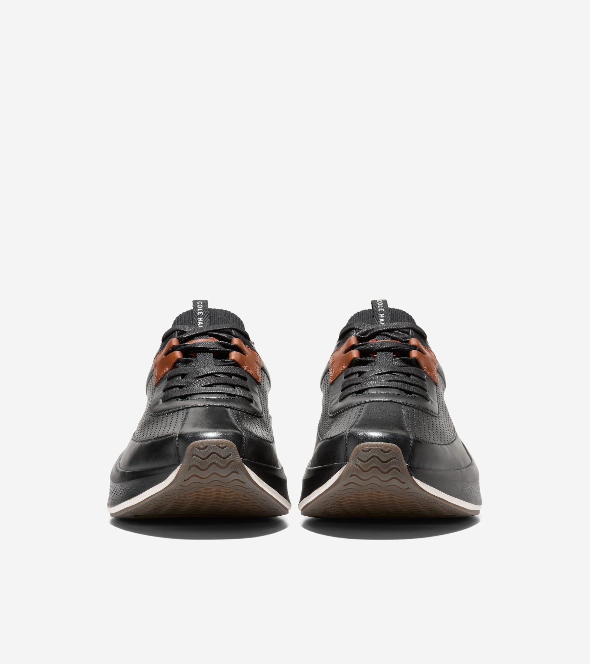 Men's GrandPrø All-Day Leather Running Shoes in Black | Cole Haan
