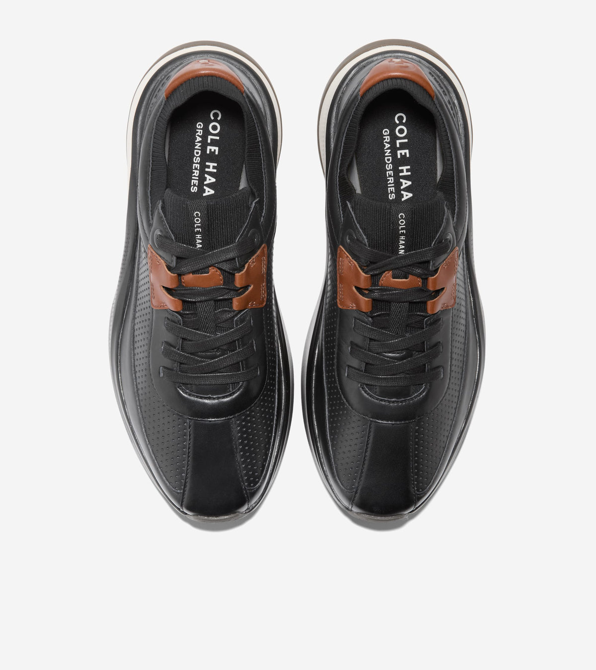 Men's GrandPrø All-Day Leather Running Shoes in Black | Cole Haan