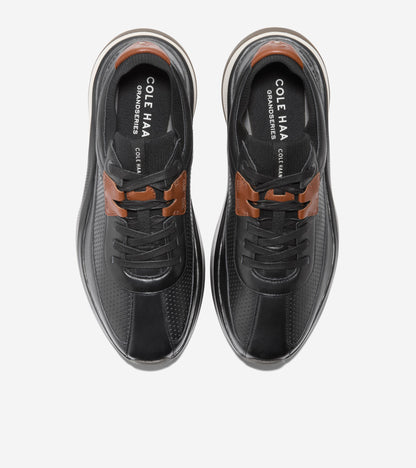 Men's GrandPrø All-Day Leather Running Shoes in Black | Cole Haan