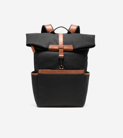 Men's Judson Brushed Twill Backpack in Black | Cole Haan