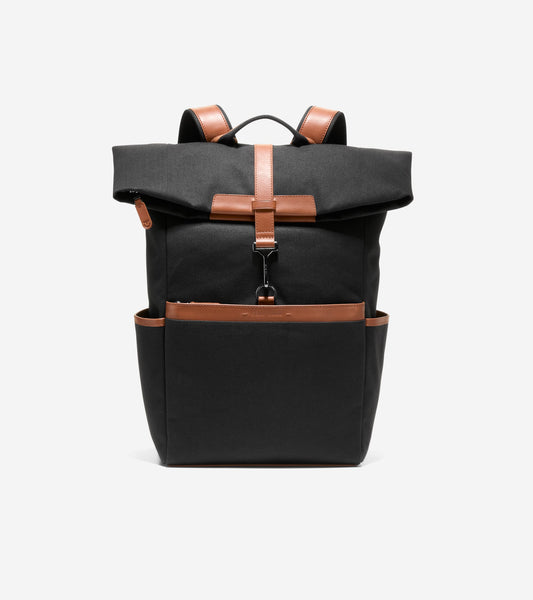 Men's Judson Brushed Twill Backpack in Black | Cole Haan