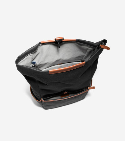 Men's Judson Brushed Twill Backpack in Black | Cole Haan