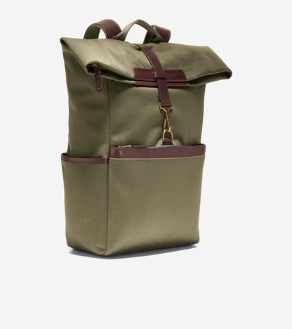 Men's Judson Brushed Twill Backpack in Green | Cole Haan