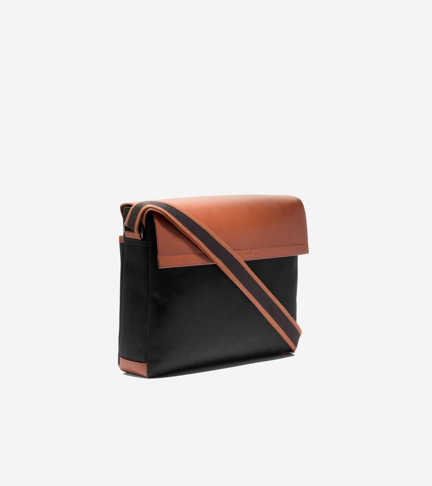Men's Judson Brushed Twill Messenger Bag in Black | Cole Haan