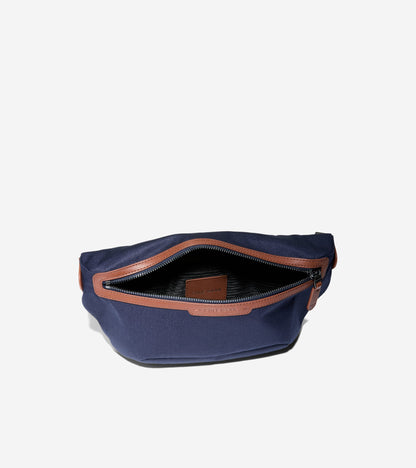 Men's Judson Brushed Twill Crossbody Bag in Blue | Cole Haan