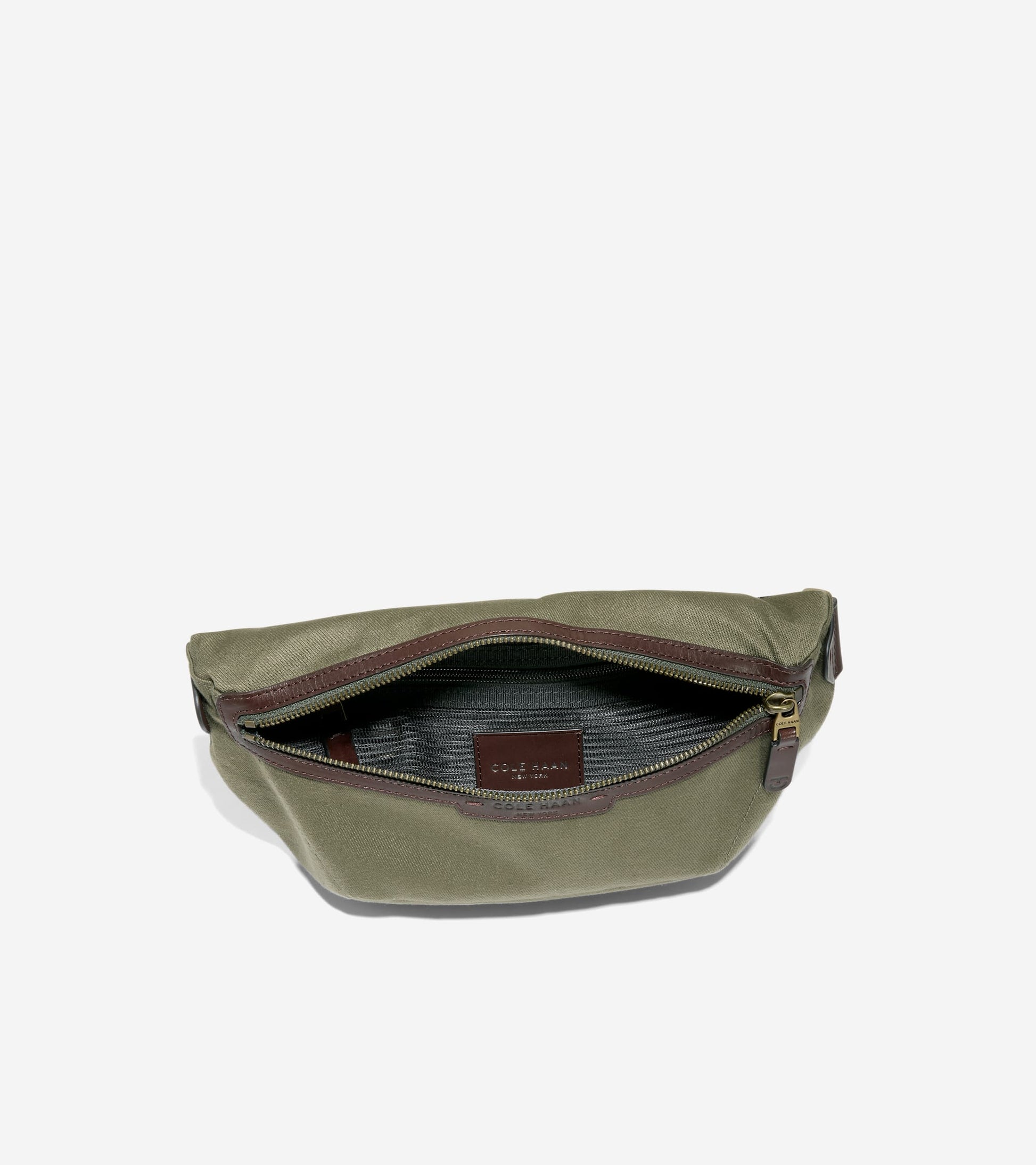 Men's Judson Brushed Twill Crossbody Bag in Green | Cole Haan