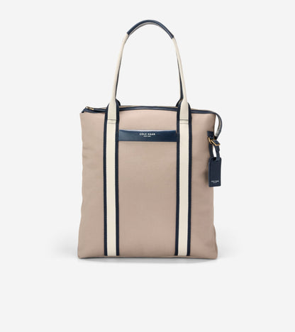 Men's Judson Brushed Twill North/South Tote Bag in Beige | Cole Haan