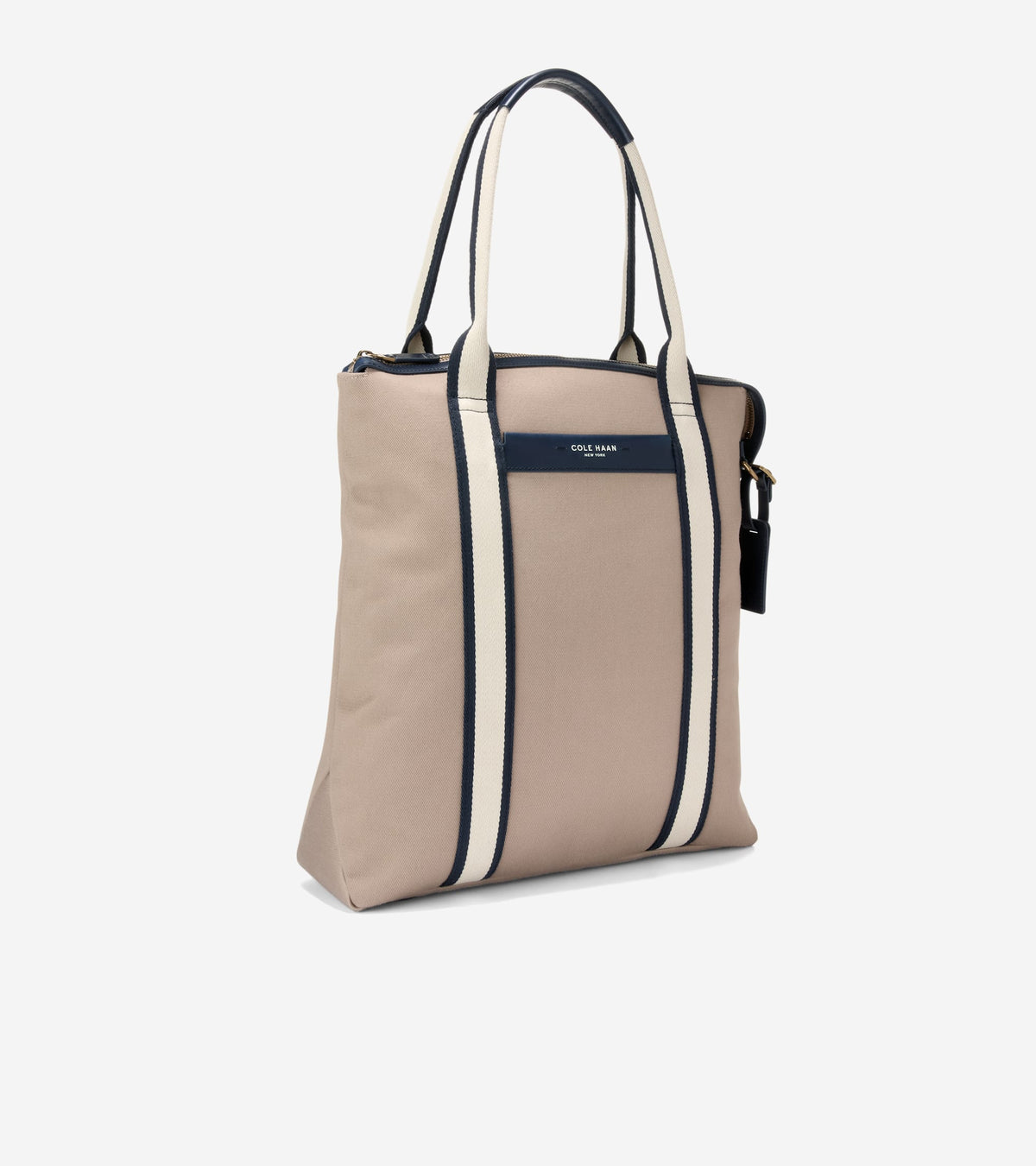 Men's Judson Brushed Twill North/South Tote Bag in Beige | Cole Haan